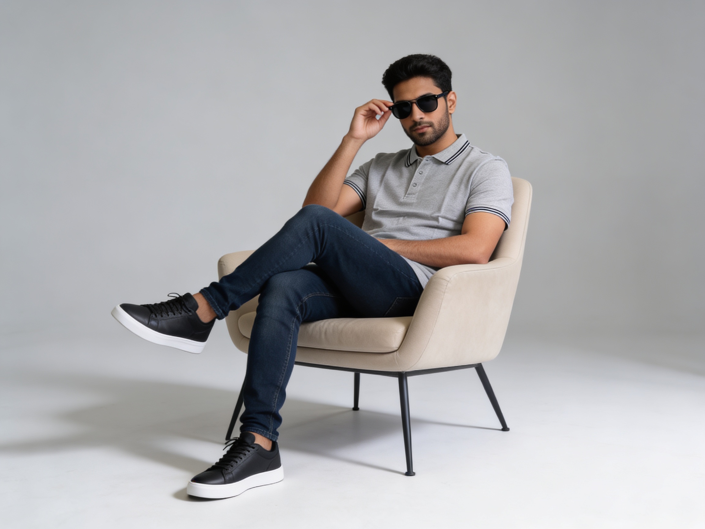 Taatparya Men's Polo 100% Cotton Regular Fit Solid T-Shirt | Cotton Polo T-shirt | Collar T-shirts | Half Sleeves - Image 2
