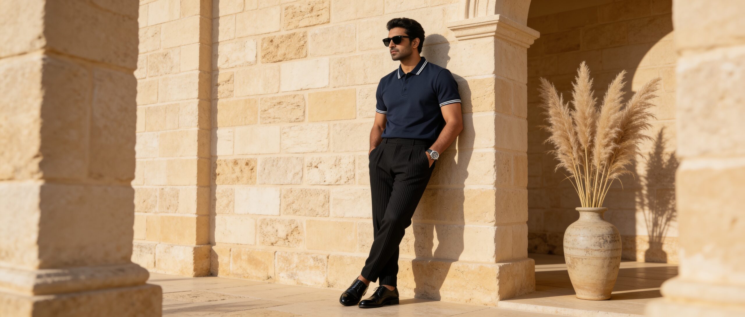 Taatparya Men's Polo 100% Cotton Regular Fit Solid T-Shirt | Cotton Polo T-shirt | Collar T-shirts | Half Sleeves - Image 3
