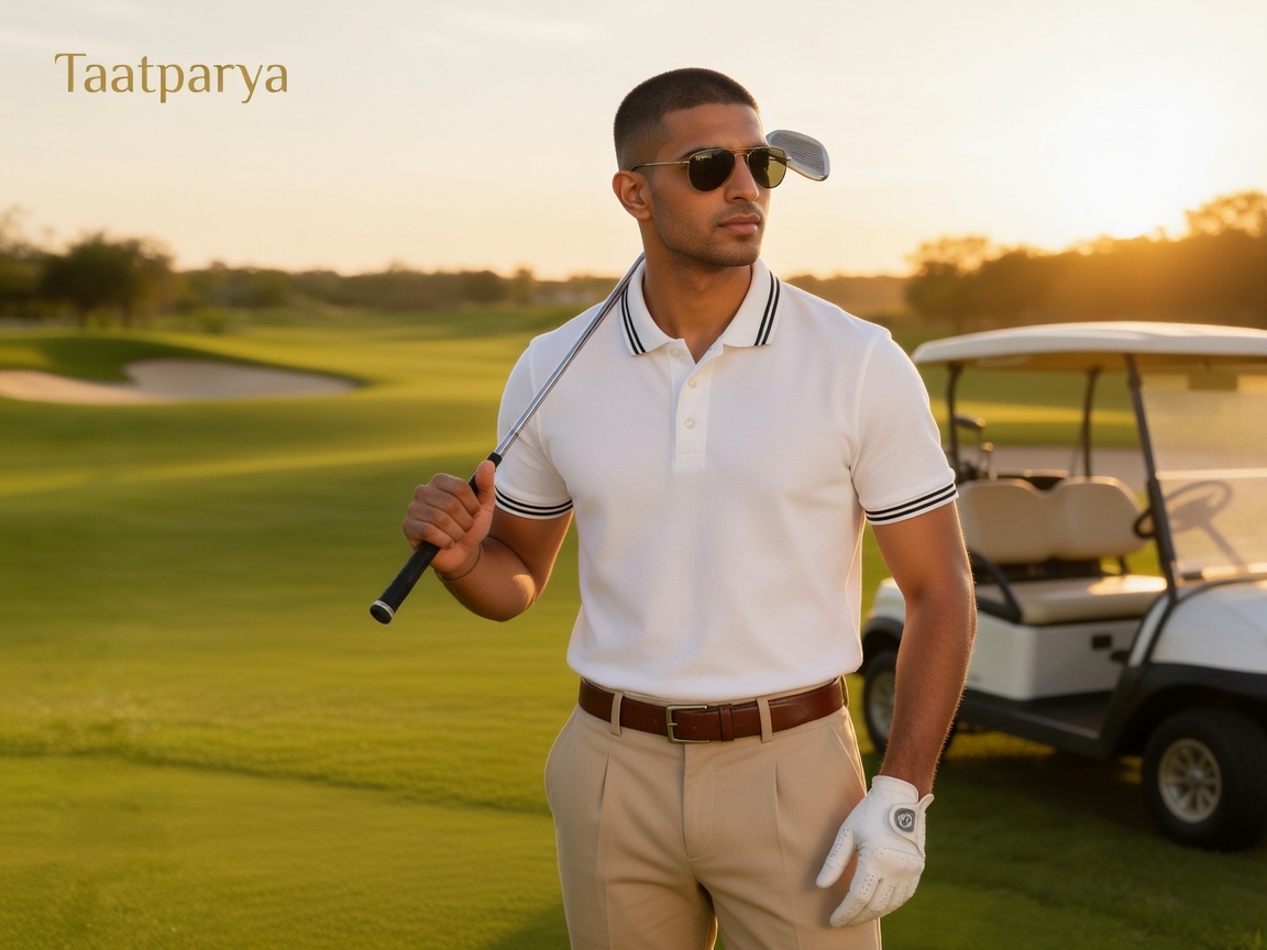 Taatparya Men's Polo 100% Cotton Regular Fit Solid T-Shirt | Cotton Polo T-shirt | Collar T-shirts | Half Sleeves - Image 7